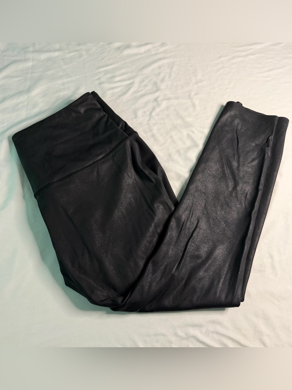 Calia by Carrie Underwood Faux Leather Shine Leggings Black Women’s Activewear
